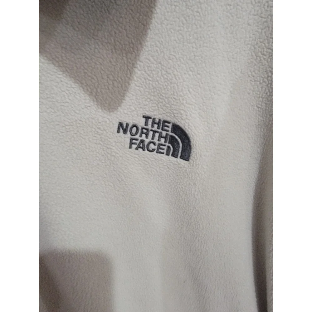 The North Face Men's XL‎ TKA 100 Fleece 1/4 Zip Pullover Jacket Tan Beige Solid